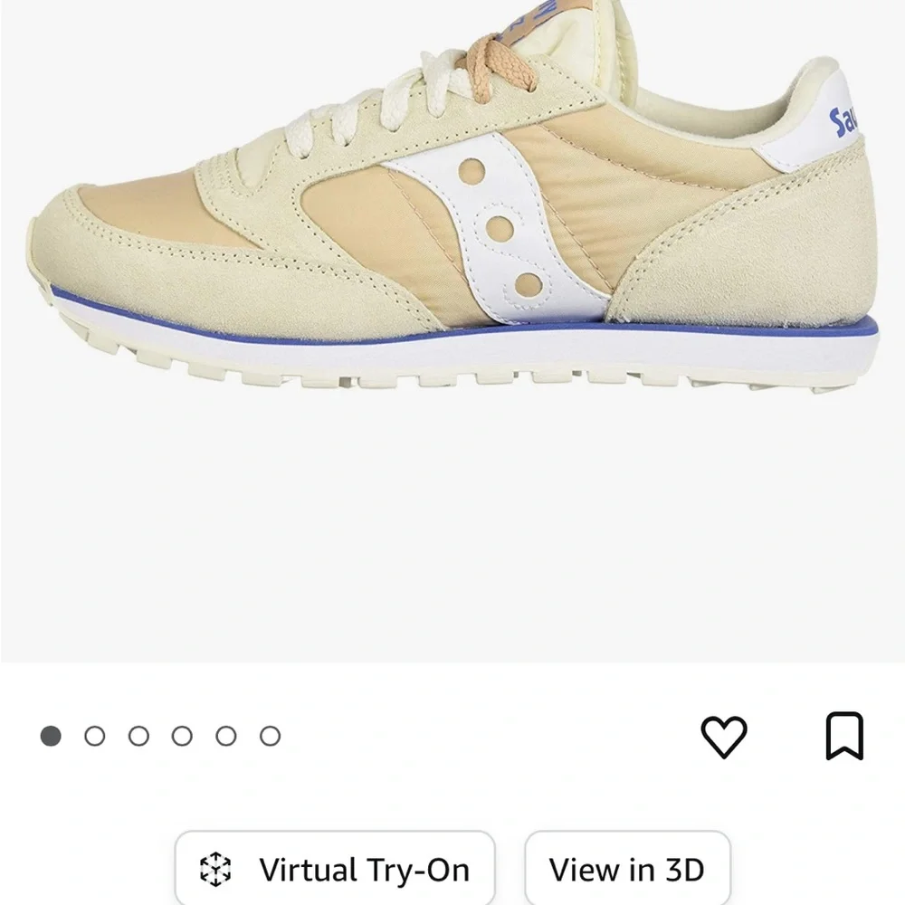 Saucony Beige Gray and White Women's Athletic Sneakers